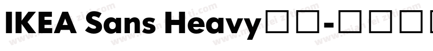 IKEA Sans Heavy字体字体转换